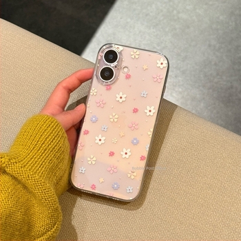 Kućište za telefon u INS stilu, proljetni šareni cvjetni uzorak, prozirno za iPhone 17 Pro Max