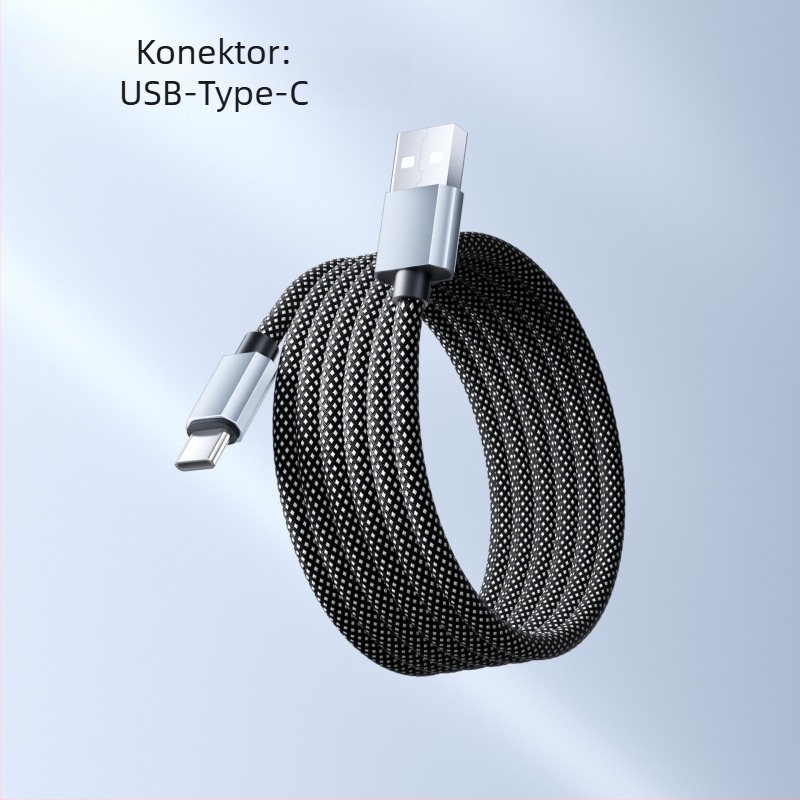 66W brzo punjenje magnetski pleteni kabel za prijenos podataka sa skladištem, za pametne telefone i tablete