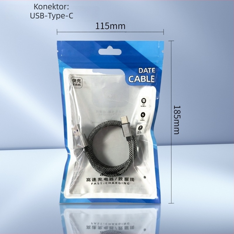 66W brzo punjenje magnetski pleteni kabel za prijenos podataka sa skladištem, za pametne telefone i tablete