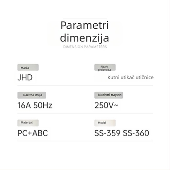 IEC C19/C20 kosi utikač i utičnica za PDU u serverskoj sobi