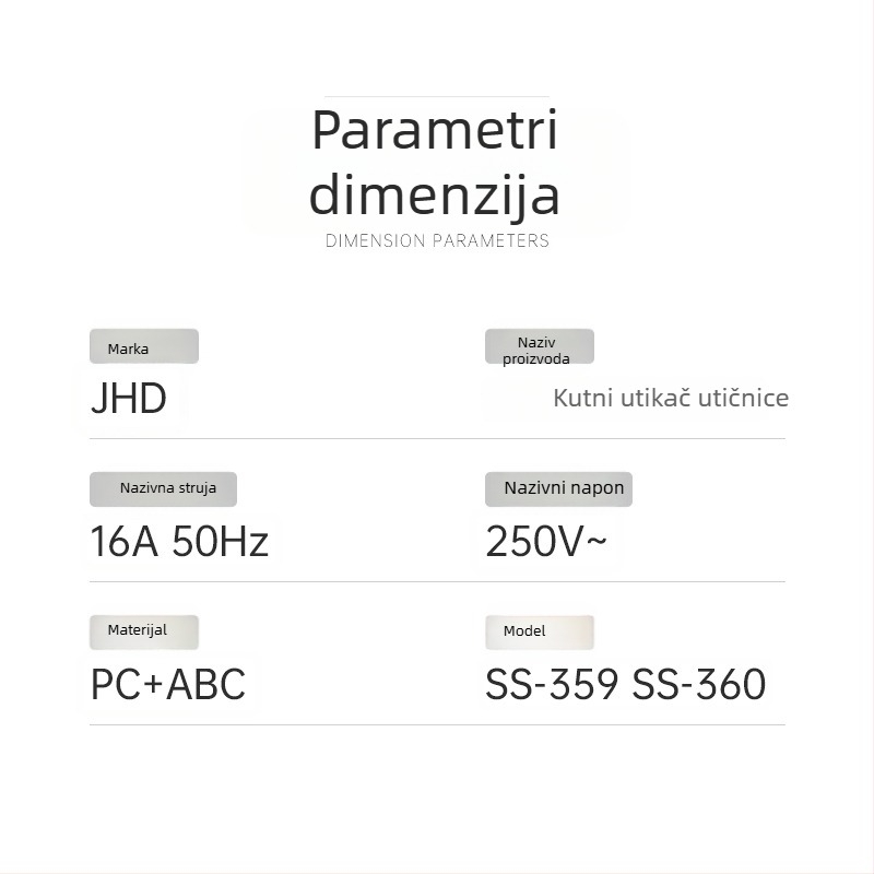 IEC C19/C20 kosi utikač i utičnica za PDU u serverskoj sobi