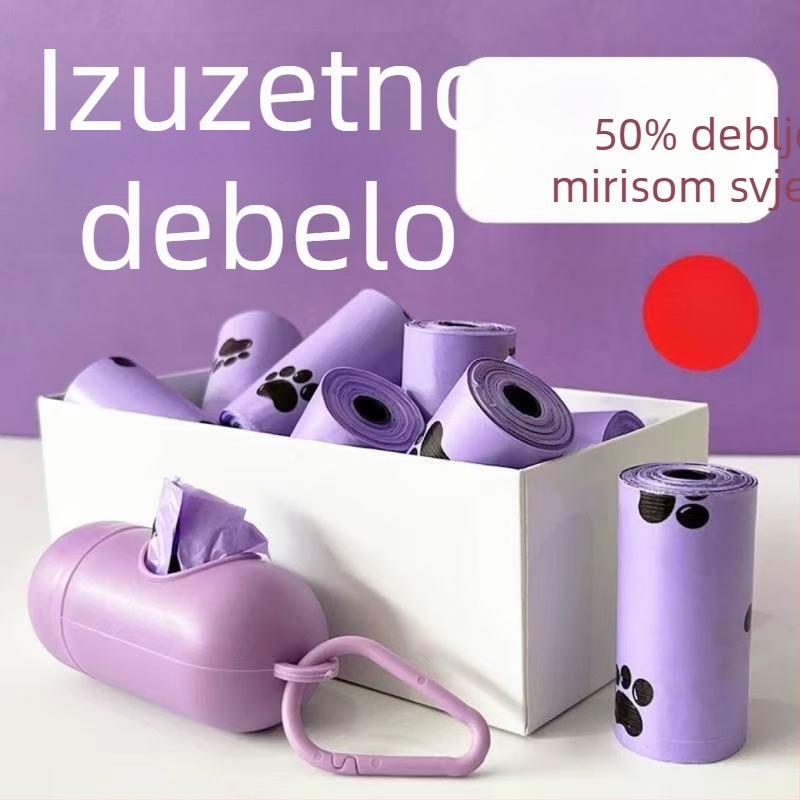 Biološki razgradljive vrećice za otpad ljubimaca, debele prijenosne vrećice za pse, EPI biološki otpad vrećice