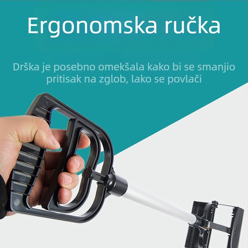 Sukop za pse s dugačkom drškom, klip za vrećice i lopatica za male i velike pse