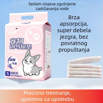 Debeli podlošci za mokrenje kućnih ljubimaca, s dezodorizirajućim učinkom, jednokratne upijajuće podloge za pse