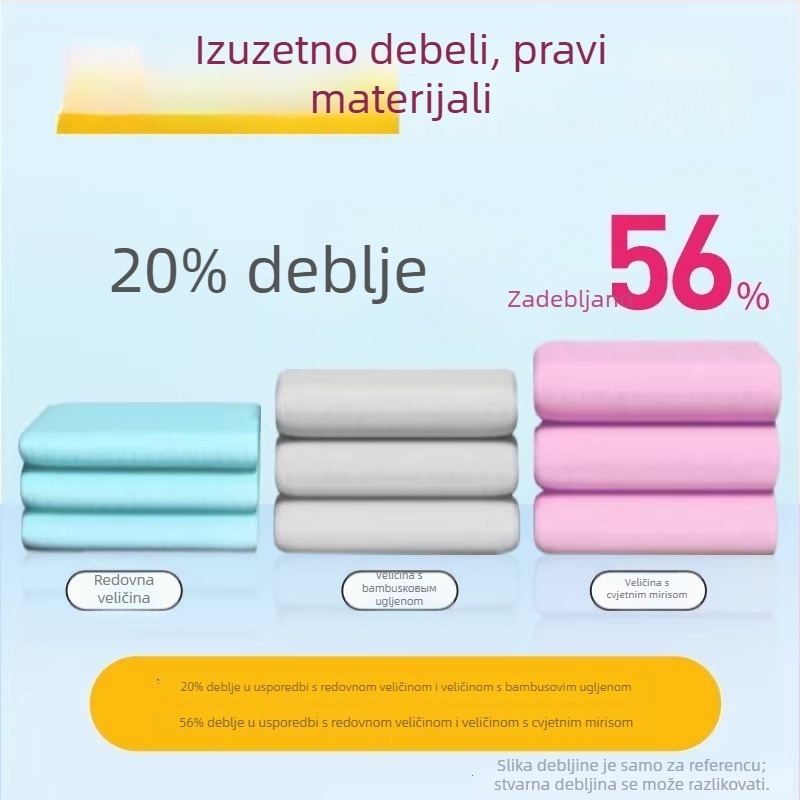 Jednokratne podloge za uriniranje za pse i mačke, visoko upijajuće jastučiće za toalet, debeli pelene za kućne ljubimce