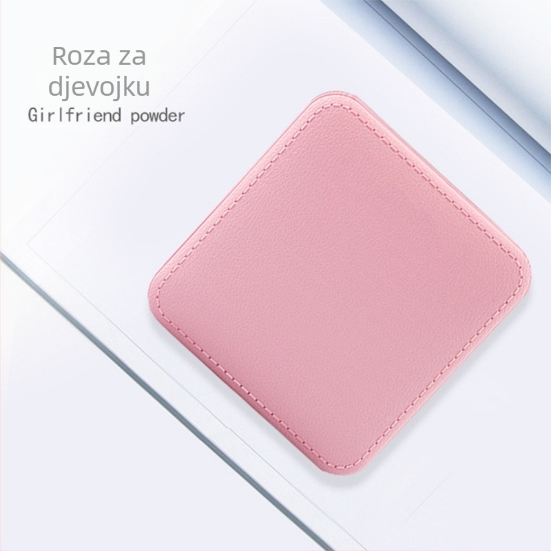 Mini prijenosni power bank s imitacijom kože, 10000mAh, ispis logotipa