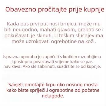 Metalni muzzle za pse srednje i velike veličine; protiv ugriza, laje i žvakanja; pogodan za Malinois i njemačku ovčarku