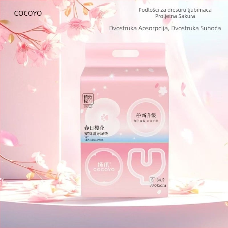 Cocoyo Sakura Proljetne podloge za trening pasa – dvostruko upijajuće uloške za mokrenje