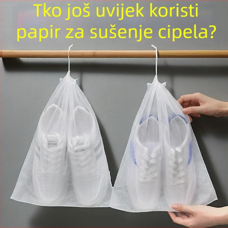 Torba za sušenje cipela od netkanog materijala, mrežasti zaštitnik protiv plijesni, prašinu zaštitna navlaka za bijele cipele