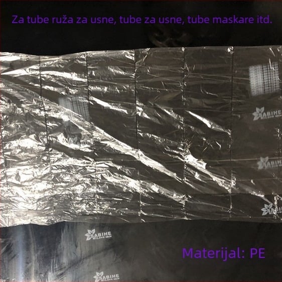 Kozmetička uzorak torba s 6 pretinaca, prozirna OPP tanko vrećica za ruž i maskaru