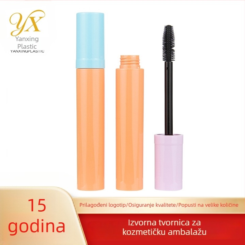 Materijali za pakiranje kozmetike u makaron bojama, bočice za doziranje seruma za trepavice, s prilagođenim logotipom