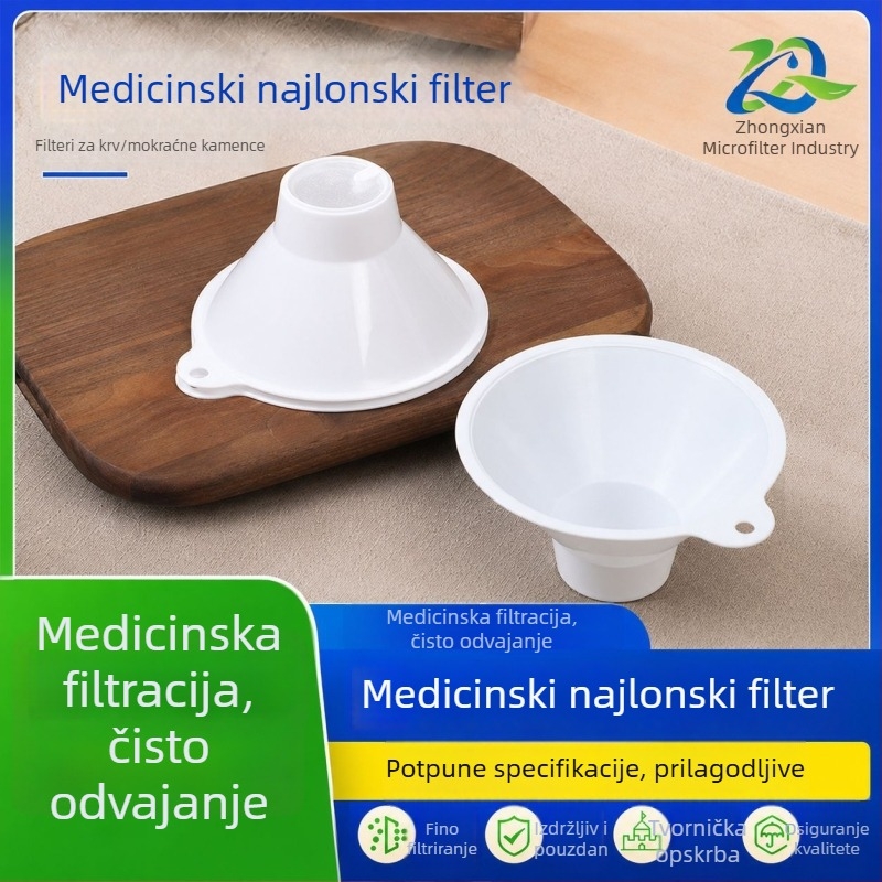 Medicinski najlonski filter za filtraciju krvi i seruma, potpune specifikacije i prilagodljive filtrne patrone