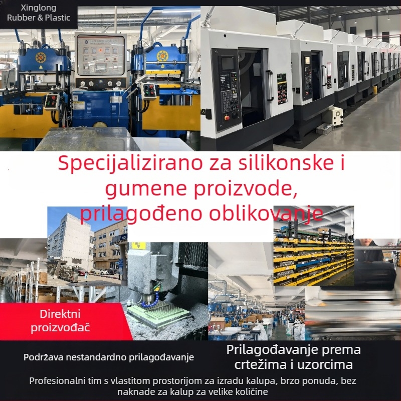 Proizvodi od silikona, silikonske navlake, visokootporne gumene čepove, kalupima izrađene gumene dijelove, brtvene prstenovi i dodatna oprema