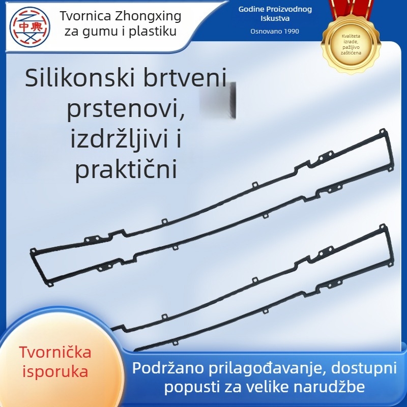 Silikonski brtvni prsteni, vodootporni i otporni na plamen, posebnih oblika za automobiljske cilindre