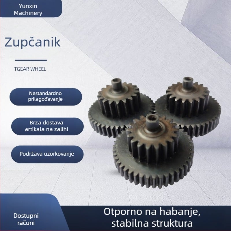 Nehrđajući čelični zupčanici: pravocrtni, kosozubi i konični zupčasti zupčanici, reduktori i dijelovi mehaničkog prijenosa