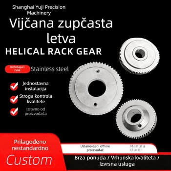 Helikalni zupčasti sustav pogona — prilagodljive modularne komponente, vodilice i dodaci