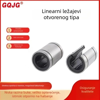 LM10UU-OP LM12UU-OP Linearni ležajevi za strojeve za graviranje, cilindrični valjkasti ležajevi