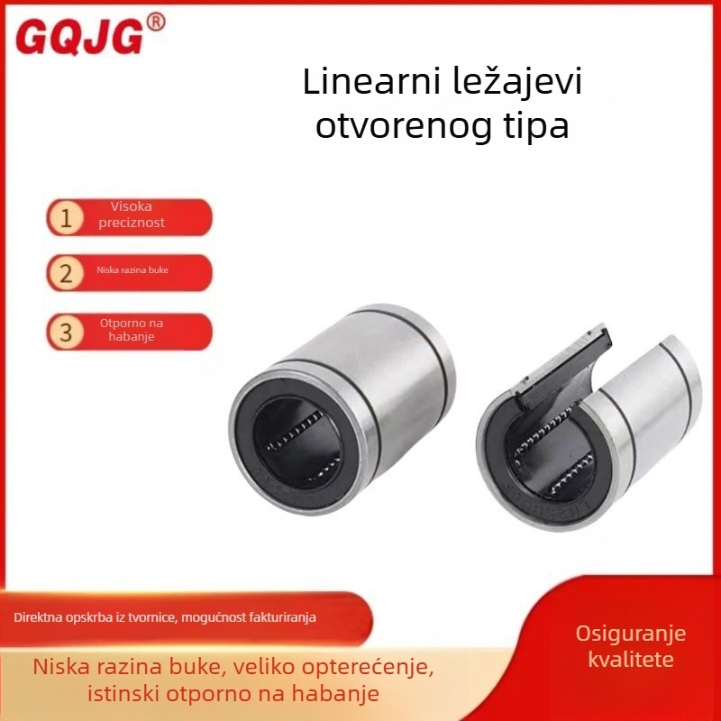 LM10UU-OP LM12UU-OP Linearni ležajevi za strojeve za graviranje, cilindrični valjkasti ležajevi