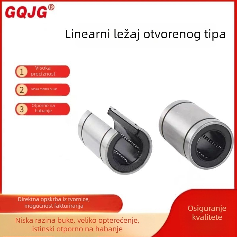 LM10UU-OP LM12UU-OP Linearni ležajevi za strojeve za graviranje, cilindrični valjkasti ležajevi