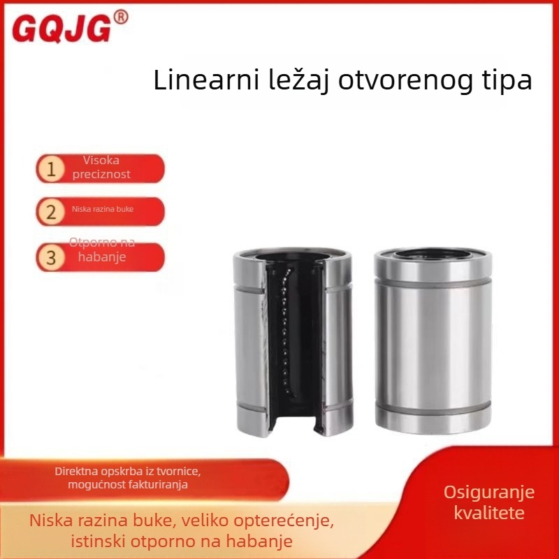 LM10UU-OP LM12UU-OP Linearni ležajevi za strojeve za graviranje, cilindrični valjkasti ležajevi