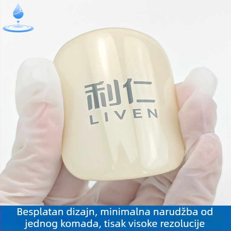 Prozirna etiketa od epoksidne smole za lijekove sa zelenom oznakom, prilagođeno apotekarsko logo, naljepnica s otiskom folijom