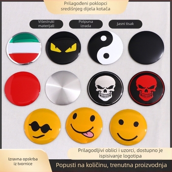 Metalne personalizirane naljepnice za volan, etikete za poklopce kotača i prilagođeni logotipi