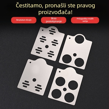 Prazne tablice od nehrđajućeg čelika za lasersko označavanje, metalne identifikacijske kartice i prilagodljive privjeske