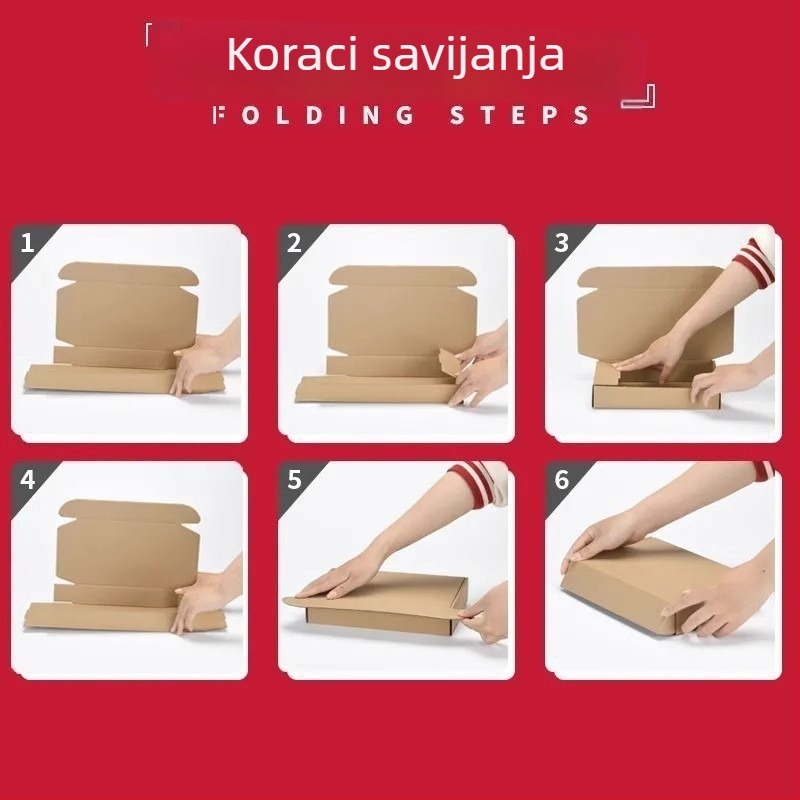Kutija za elektroniku s tri sloja, prilagođen otisak logotipa, različitih veličina