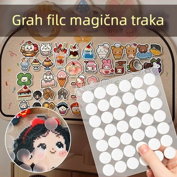 DIY Filc ploča s Velcro zatvaračem za umjetnost od perlica — dekorativno skladištenje i učvršćivanje uz ljepilo, bez bušenja