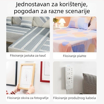 DIY Filc ploča s Velcro zatvaračem za umjetnost od perlica — dekorativno skladištenje i učvršćivanje uz ljepilo, bez bušenja