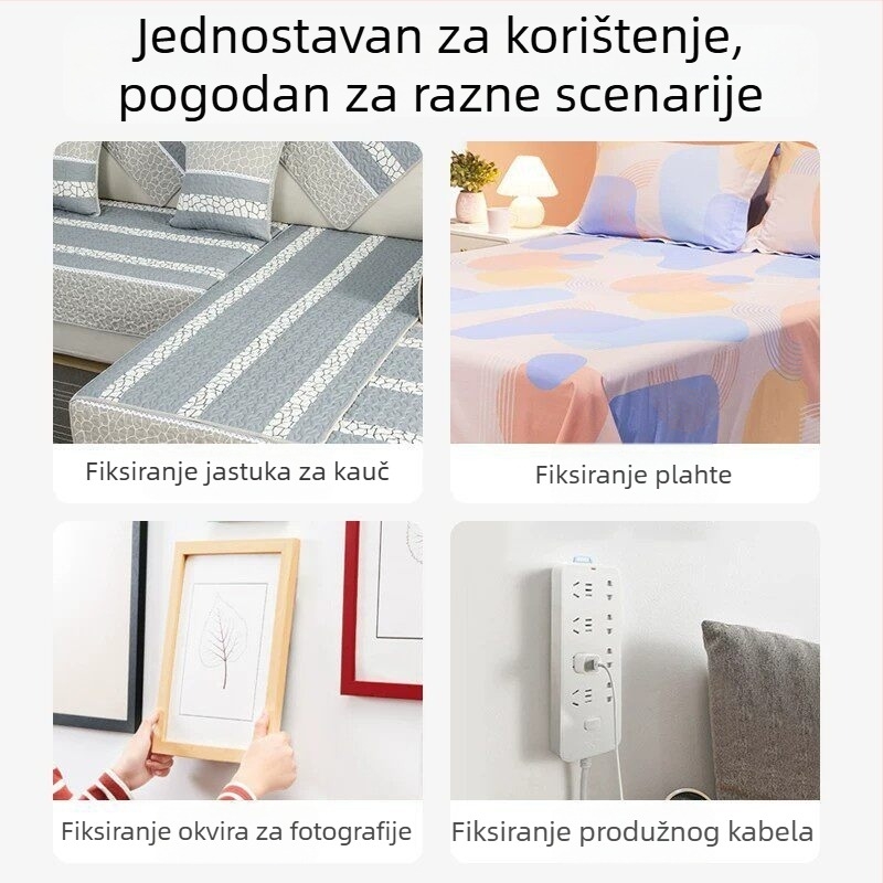 DIY Filc ploča s Velcro zatvaračem za umjetnost od perlica — dekorativno skladištenje i učvršćivanje uz ljepilo, bez bušenja