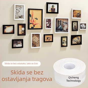 Otklonjiva dvostruka traka s akrilnom pjenom, snažna adhezija, zidovi sigurno, 3 mm x 3 m / 5 m, bez ostataka