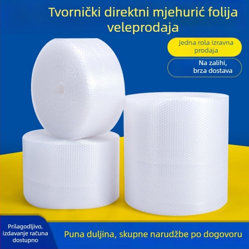 Folia mjehurića za pakiranje, otporna na udarce, s jednim ili dvostrukim slojem, rola