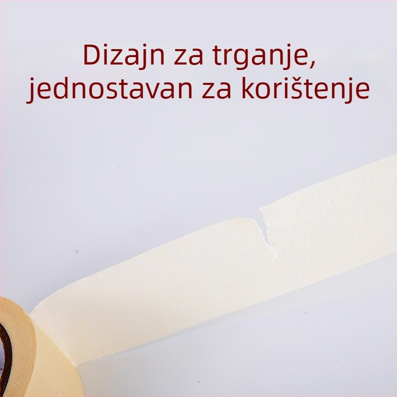 Maskirajuća traka od maske papira, razdvajanje boja, lako se rastrga i može se pisati, za umjetničku dekoraciju i slikanje