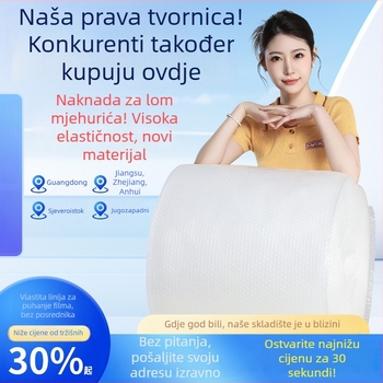 Folie s mjehurićima za pakiranje, debeli zaštitni jastuk od mjehurića, velika rola