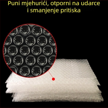 Folie s mjehurićima za pakiranje, debeli zaštitni jastuk od mjehurića, velika rola