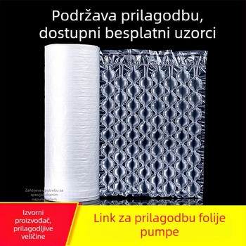 Prilagodljivi veliki, srednji i mali mjehuričasti film u obliku tikve za napuhivanje pakiranja, pjenušasti jastuk i zaštita od udara
