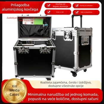 Aluminijski flight case za prijevoz – rekviziti za pozornicu, elektronička oprema i audio/video oprema