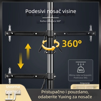 Fotografski stalak za rasvjetu, 2,8 m, stativ za live streaming