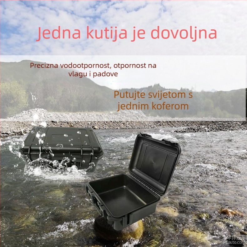 Meigu plastična kutija za alate – izdrživa kutija za alat i opremu za dronove i fotografiju; otporna na vlagu i padove