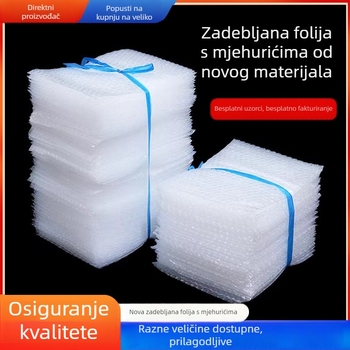 Debela mjehurić vrećica, otporna na udarce, prozirna, novi materijal