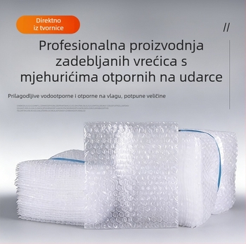 15×20 cm debela prozirna vrećica s mjehurićima za pakiranje, otporna na udarce, vodootporna, mala veličina
