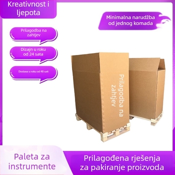 Prilagođene teške kartonske kutije, velike američkog stila sa sedam slojeva 3A, poklopac na vrhu i na dnu, čvrsti valoviti karton, sklopiva kutija