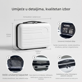 Nova mala 14-inčna ručna prtljaga, prilagođeni suvenir poklon, prijenosna kozmetička torbica, višenamjenska kutija za pohranu poklona