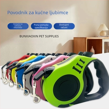 Najlon uzica za pse s lancem, za velike pse, pogodna za šetnje s psima i mačkama