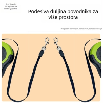 Najlon uzica za pse s lancem, za velike pse, pogodna za šetnje s psima i mačkama