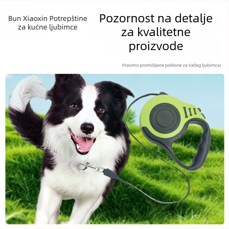 Najlon uzica za pse s lancem, za velike pse, pogodna za šetnje s psima i mačkama