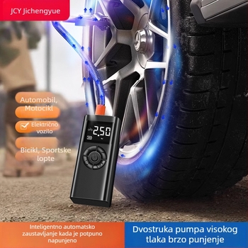 Bežična pumpa za zrak, prijenosna pumpa za gume automobila i bicikla, višefunkcionalna visokotlačna električna pumpa