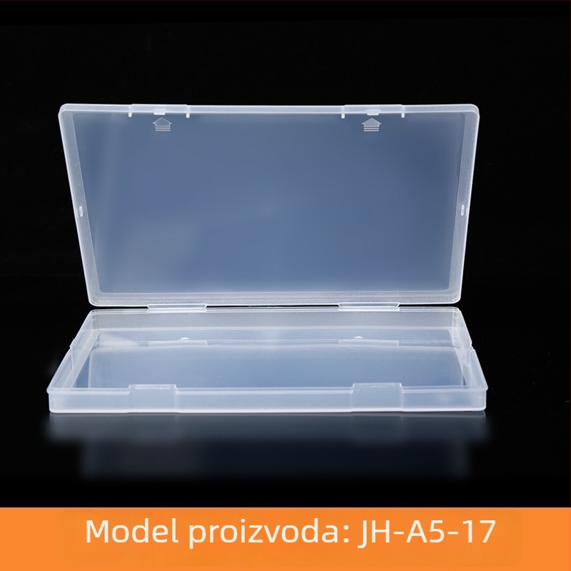 A5 plastična kutija za pakiranje s dodacima, velika ravna kutija, prozirna PP