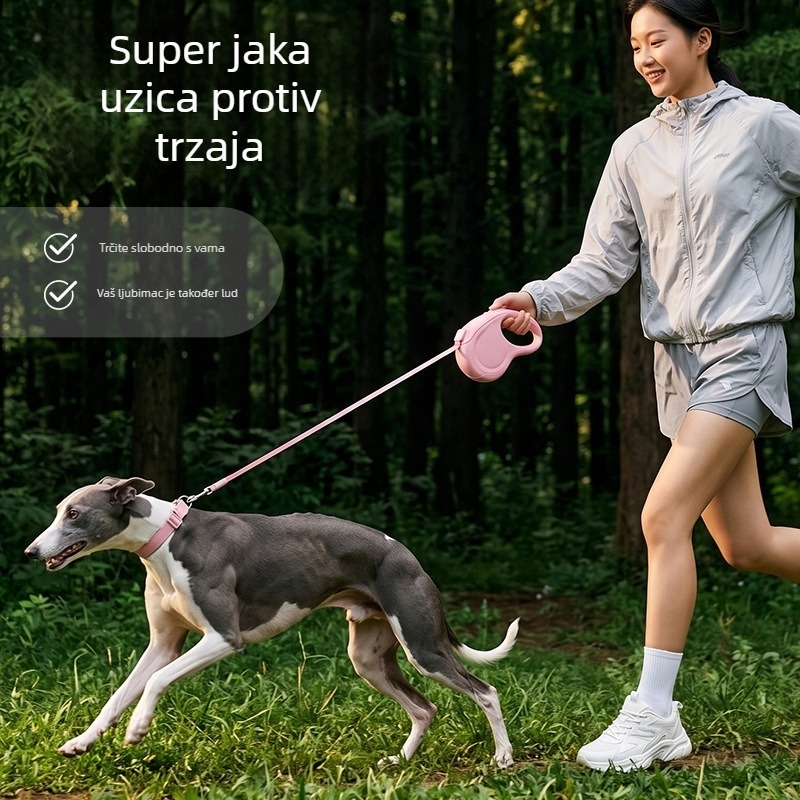 Nunbell Međunarodni kaiš za pse, automatski povlačni, otporan na kidanje, za male i srednje pse
